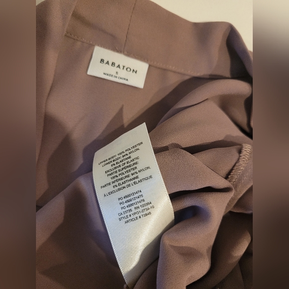 Aritzia Babaton Ambrose Bodysuit Shadow Mauve Size Small - Picture 9 of 12